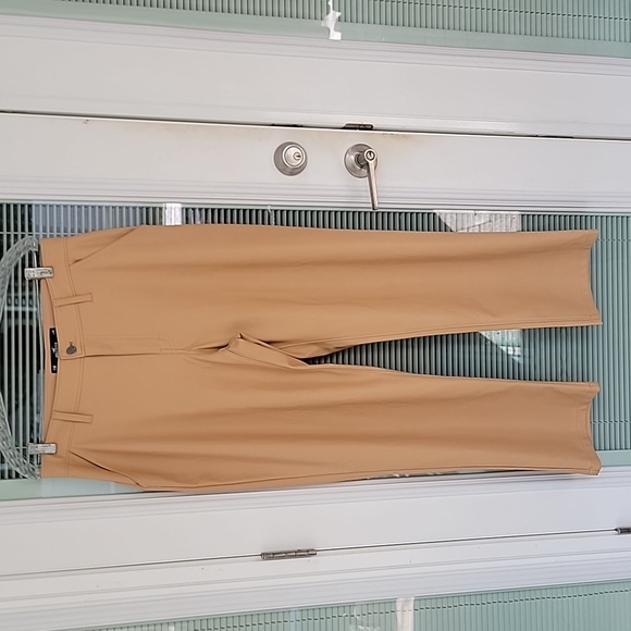 Hollister Faux Leather Tan High-Rise Pants Sz 31R - Picture 2 of 14